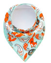 SET 3 Girls 5 Baby Bibs Bandana Handkerchief for Infant Drooling Teething Super Absorbent Bibs Age 0-24M
